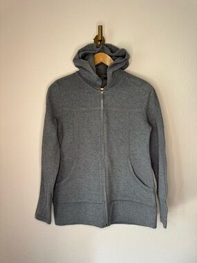 Kirkland Signature Womens Gray Full Zip Cotton Sweatshirt size Medium